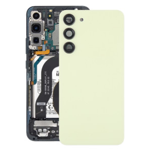 Pour Samsung Galaxy S23 + SM-S916B Couvercle arrière de batterie en verre OEM avec couvercle d'objectif d'appareil photo (jaune) SH64YL156-20