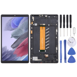 Pour Samsung Galaxy Tab A7 Lite SM-T225 LTE édition écran LCD d'origine numériseur assemblage complet avec cadre (noir) SH776B651-20