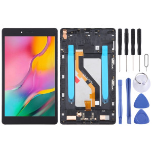 Pour Samsung Galaxy Tab A 8.0 2019 SM-T295 LTE édition écran LCD d'origine numériseur assemblage complet avec cadre (noir) SH778B856-20