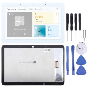Pour écran LCD d'origine Google Nest Hub avec assemblage complet de numériseur (blanc) SH779W96-20