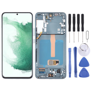 Pour Samsung Galaxy S22 + 5G SM-S906B Écran LCD d'origine numériseur complet avec cadre (vert) SH114G1279-20