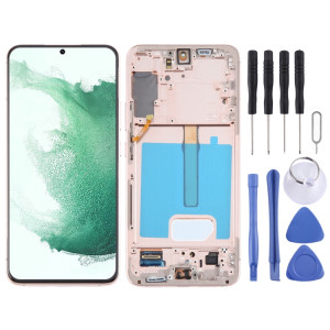 Pour Samsung Galaxy S22+ 5G SM-S906B Écran LCD d'origine numériseur assemblage complet avec cadre (or) SH114J291-20