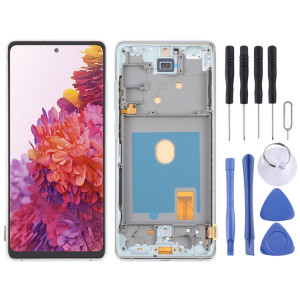 Pour Samsung Galaxy S20 FE SM-G780F 6,43 pouces OLED LCD écran numériseur assemblage complet avec cadre (argent) SH118S250-20
