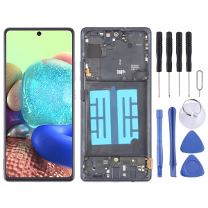 Pour Samsung Galaxy A71 5G SM-A716B 6,43 pouces OLED LCD écran numériseur assemblage complet avec cadre (noir) SH121B1828-20
