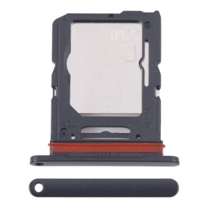 Pour Samsung Galaxy M55 SM-M556B Tiroir de carte SIM d'origine + Tiroir de carte SIM / Tiroir de carte Micro SD (Noir) SH241B1624-20