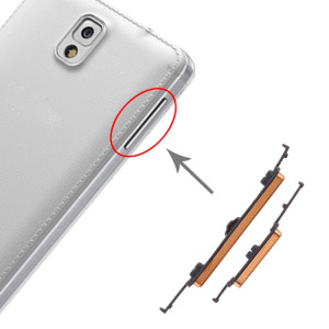 Pour Galaxy Note 3 10 Set Touches latérales (Or) SH560J1030-20
