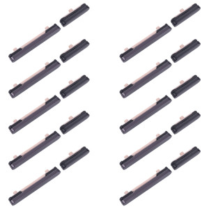 Pour Samsung Galaxy S24 SM-S921B 10 pièces bouton d'alimentation et bouton de contrôle du volume d'origine (noir) SH020B1493-20