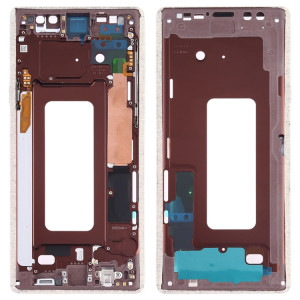 Pour Samsung Galaxy Note9 SM-N960F/DS, SM-N960U, SM-N9600/DS Plaque de cadre intermédiaire avec touches latérales (Or) SH394J596-20