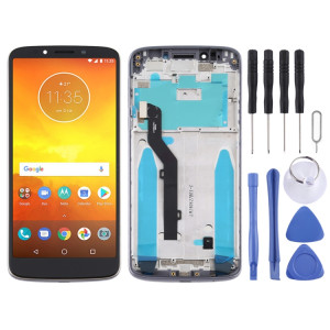 Écran LCD et numériseur complet avec cadre pour Motorola Moto E5 / G6 Play (Brésil) (gris) SH03HL1464-20