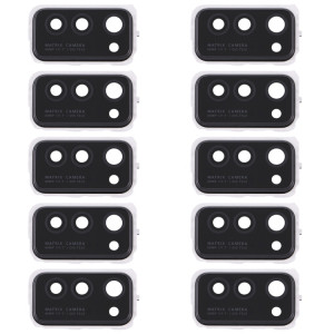 Couvercle d'objectif de caméra 10 PCS pour Huawei Honor V30 (Noir) SH207B37-20