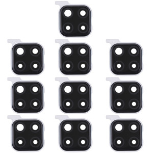 Couvercle d'objectif de caméra 10 PCS pour Huawei Nova 5i Pro (Noir) SH208B390-20