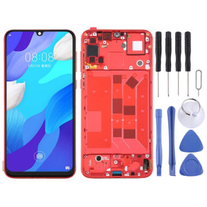 Écran LCD et numériseur complet avec cadre pour Huawei Nova 5 Pro (rouge) SH468R1989-20