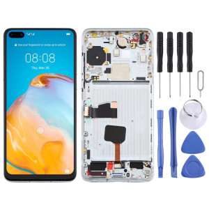 Écran LCD et numériseur complet avec cadre pour Huawei P40 (argent) SH476S660-20