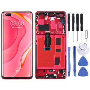 Écran LCD OLED d'origine pour Huawei Nova 7 Pro 5G Assemblage complet du numériseur avec cadre (rouge) SH479R752-20