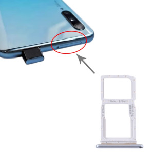 Plateau pour Carte SIM + Plateau pour Carte SIM / Plateau pour Carte Micro SD pour Huawei Y9s 2020 (Argent) SH585S477-20