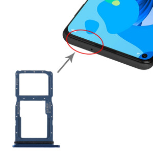 Plateau pour Carte SIM + Plateau pour Carte SIM / Plateau pour Carte Micro SD pour Huawei P20 Lite (2019) (Bleu) SH596L389-20