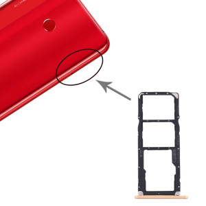 Plateau pour Carte SIM + Plateau pour Carte SIM + Plateau pour Carte Micro SD pour Huawei Enjoy Max (Or) SH598J18-20