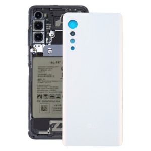 Couvercle arrière de la batterie pour LG Velvet LMG910EMW LM-G910EMW / Velvet 5G LM-G900N LM-G900EM (blanc) SH80WL1173-20