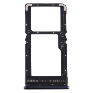 Plateau de la carte SIM + plateau de la carte SIM / plateau de la carte Micro SD pour Xiaomi Poco X3 / Poco X3 NFC (noir) SH092L1831-20
