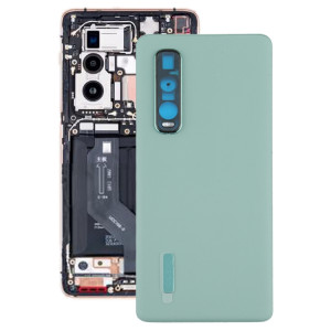 Pour OPPO Find X2 Pro CPH2025 PDEM30 Coque arrière de batterie en cuir d'origine (vert) SH84GL1044-20
