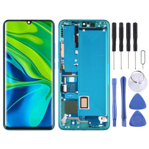 Écran LCD et numériseur complet avec cadre pour Xiaomi Mi CC9 Pro / Mi Note 10 / Mi Note 10 Pro (vert) SH242G679-20