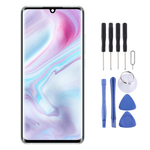 Écran LCD et numériseur complet avec cadre pour Xiaomi Mi CC9 Pro / Mi Note 10 / Mi Note 10 Pro (blanc) SH242W117-20