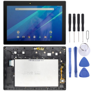 Écran LCD OEM pour Lenovo Tab 3 10 Plus ZA0Y ZA0X TB3-X70L TB3-X70F TB3-X70N TB3-X70 Assemblage complet du numériseur avec cadre (Noir) SH264B1516-20