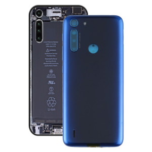 Cache arrière de la batterie pour Motorola One Fusion / XT2073-2 (bleu) SH387L1634-20
