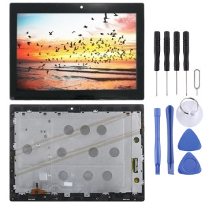 Écran LCD OEM pour Lenovo Miix 320 10ICR Digitizer Assemblage complet avec cadre (Noir) SH1419293-20