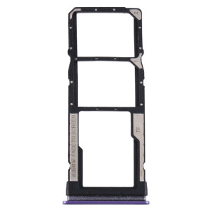 Plateau de carte SIM + plateau de carte SIM + plateau de carte Micro SD pour Xiaomi Redmi Note 9 5G / RedMI Note 9T M2007J22G M2007J22C (Violet) SH515P7-20