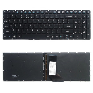Clavier de version américaine avec rétroéclairage au clavier pour Acer Aspire E5-532 E5-522 E5-573 E5-574 E5-722 E5-752 E5-772 E5-773 E5-575 V5-591G V3-574G F5-573G E15 E5-582P SH16661316-20