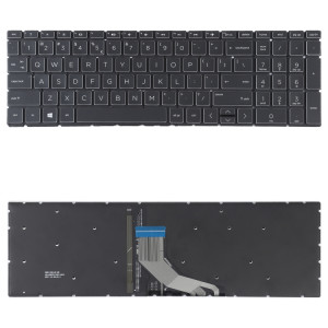 Version américaine Clavier avec rétroéclairage au clavier pour HP 15-DA 15-DA0002DX 15-DA0008CA 15-DB 15-DB0003CA TPN-C135 TPN-C136 (noir) SH693B375-20