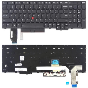 Version américaine Clavier pour Lenovo ThinkPad E580 E585 E590 E595 T590 P53S L580 L590 P52 P72 P53 P73 (Noir) SH711B830-20