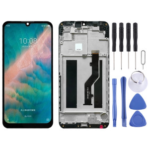 Écran LCD OEM pour ZTE Blade V10 Vita Digitizer Assemblage complet avec cadre (noir) SH730B340-20