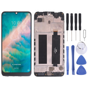 Écran LCD OEM pour ZTE Blade V10 Digitizer Assemblage complet avec cadre (noir) SH742B914-20