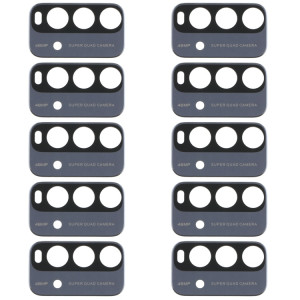 10 PCS Back Camera Lens pour Xiaomi Redmi Note 9 4G M2010J19SC (Noir) SH898B1342-20