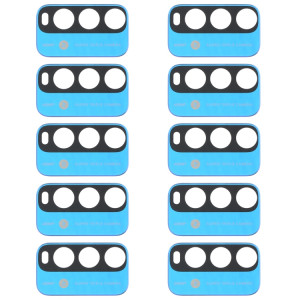 10 PCS Back Camera Lens pour Xiaomi Redmi Note 9 4G M2010J19SC (Bleu) SH898L1688-20