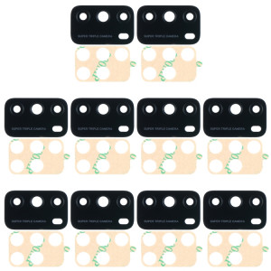 10 pcs back caméra lentille pour xiaomi poco m3 m2010j19cg m2010j19ci SH1925481-20