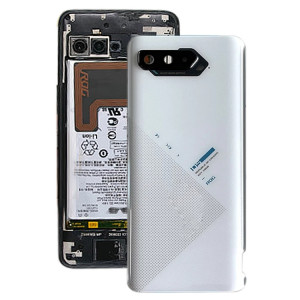 Couvercle arrière de la batterie d'origine pour téléphone asus rog 5 zs673ks (blanc) SH106W876-20