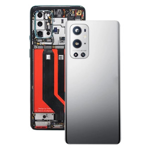 Pour le couvercle arrière de la batterie OnePlus 9 Pro avec objectif d'appareil photo (argent) SH116S1437-20