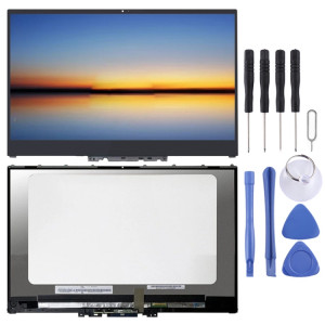 Écran LCD OEM 1920 x 1080 FHD 30 broches pour Lenovo Yoga 720-15 720-15IKB Assemblage complet du numériseur avec cadre (Noir) SH143B783-20