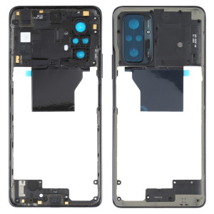 Plaque de lunette de cadre moyen pour Xiaomi Redmi Note 10 Pro Max / RedMI Note 10 PRO / REDMI NOTE 10 PRO (Inde) M2101K6P M2101K6G M2101K6I (Noir) SH194B34-20