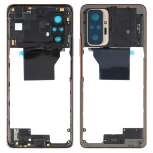 Plaque de lunette de cadre moyen pour Xiaomi Redmi Note 10 Pro MAX / REDMI NOTE 10 PRO / REDMI NOTE 10 PRO (INDE) M2101K6P M2101K6G M2101K6I (Gold) SH194J983-20