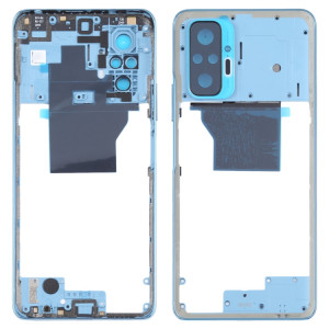 Plaque de lunette de cadre du milieu pour Xiaomi Redmi Note 10 Pro Max / Redmi Note 10 PRO / REDMI NOTE 10 PRO (INDE) M2101K6P M2101K6G M2101K6I (Bleu) SH194L783-20