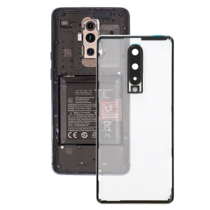 Pour le couvercle arrière de la batterie OnePlus 8 avec objectif d'appareil photo (transparent) SH49TL0-20