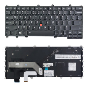 Version américaine Clavier avec dos arrière pour Lenovo ThinkPad Yoga 260 / Yoga 370 / x380 (Noir) SH737B207-20