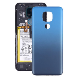 Couverture arrière de la batterie pour Motorola Moto E7 Plus XT2081-1 (Bleu) SH781L1119-20