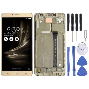 Écran LCD et numériseur Assemblage complet avec cadre pour Asus Zenfone 3 Deluxe ZS550KL Z01FD (or) SH791J816-20