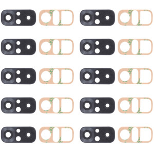 10 PCS Back Camera Lens pour Xiaomi Redmi Note 10S M2101K7BG M2101K7BI M2101K7BNY (Noir) SH877B1702-20
