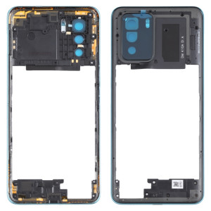 Plaque de lunette de cadre moyen pour Xiaomi Redmi Note 10 PRO 5G (Bleu) SH979L1106-20